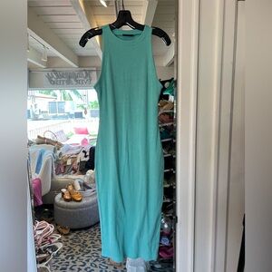 Vici Sleeveless Aqua Midi Dress